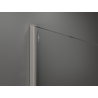Mexen Kioto Duschwand Walk-in 110 x 200 cm, Bronze 8 mm, gebürsteter Nickel - 800-110-101-97-32