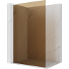 Mexen Kioto L Duschwand Walk-in 70 x 200 cm, braun, weiß - 800-070-103-20-32