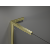Mexen Kioto L Duschwand Walk-in 80 x 200 cm, Braun, Gebürstetes Gold - 800-080-103-55-32