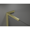 Mexen Kioto L Duschwand Walk-in 90 x 200 cm, Bronze, gebürstetes Gold - 800-090-103-55-32
