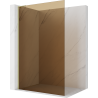 Mexen Kioto L Duschwand Walk-in 90 x 200 cm, Bronze, gebürstetes Gold - 800-090-103-55-32