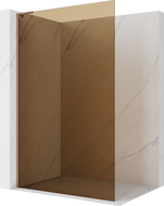 Mexen Kioto L Duschwand Walk-in 70 x 200 cm, Bronze, gebürstetes Kupfer - 800-070-103-65-32