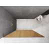 Mexen Kioto L Duschwand Walk-in 80 x 200 cm, Bronze, gebürstetes Kupfer - 800-080-103-65-32