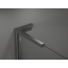 Mexen Kioto L Duschwand Walk-in 80 x 200 cm, Bronze, gebürstet Gun Gray - 800-080-103-66-32