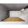 Mexen Kioto L Duschwand Walk-in 90 x 200 cm, Bronze, Schwarz - 800-090-103-70-32