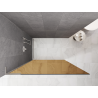 Mexen Kioto L Duschwand Walk-in 80 x 200 cm, Bronze, gebürstetes Nickel - 800-080-103-97-32