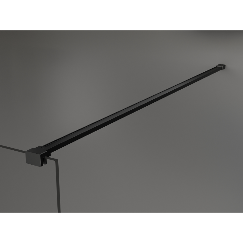 Mexen Kioto Freistehende Duschwand 120 x 200 cm, bronze 8 mm, schwarz - 800-120-002-70-32
