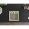 Mexen Milo Granitspüle 1-beckig mit Küchenarmatur Telma, beige - 6505-69-670200-69