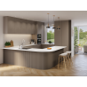 Mexen Ovalo 01 geriffelte flexible Wandpaneele 280 x 36 cm, technisches Furnier, Eiche Grau - S130-280-01-043