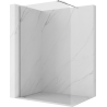 Mexen Kioto-P Duschwand Walk-in 80 x 200 cm, transparent 8 mm, Chrom - 800-080-101-01-00-P