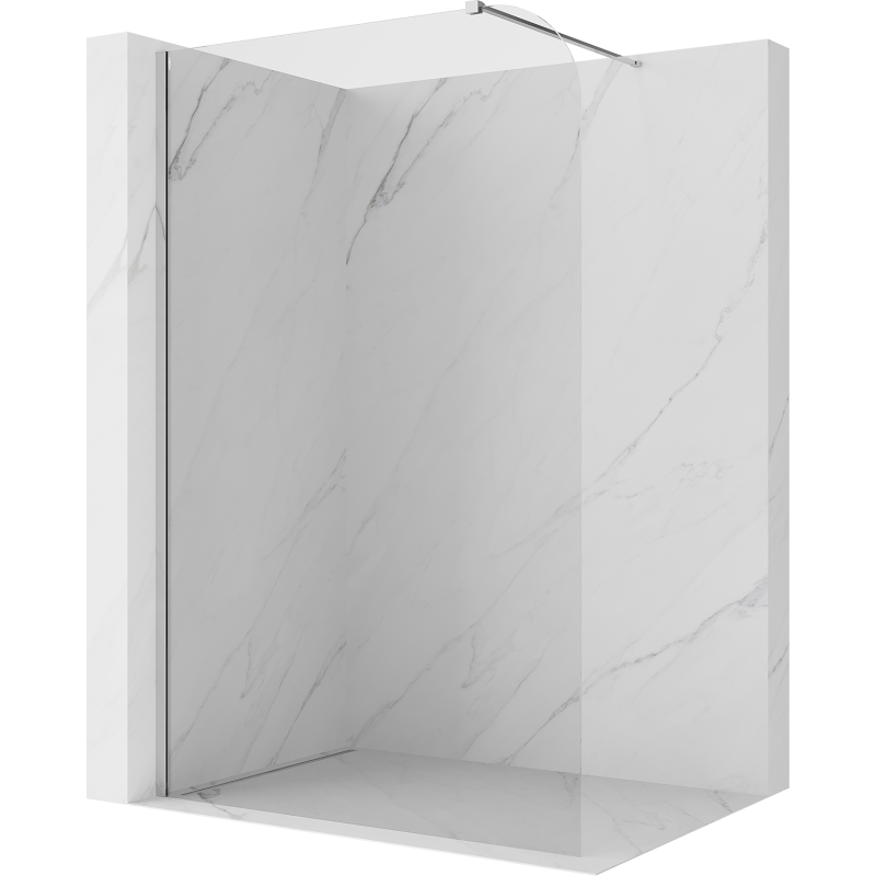 Mexen Kioto-P Duschwand Walk-in 120 x 200 cm, transparent 8 mm, Chrom - 800-120-101-01-00-P