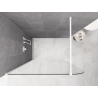 Mexen Kioto-P Duschwand Walk-in 140 x 200 cm, transparent 8 mm, weiß - 800-140-101-20-00-P