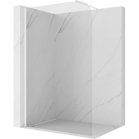 Mexen Kioto-P Duschwand Walk-in 140 x 200 cm, transparent 8 mm, weiß - 800-140-101-20-00-P