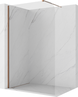 Mexen Kioto-P Duschwand Walk-in 70 x 200 cm, transparent 8 mm, Roségold - 800-070-101-60-00-P