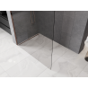 Mexen Kioto-P Duschwand Walk-in 100 x 200 cm, transparent 8 mm, Roségold - 800-100-101-60-00-P