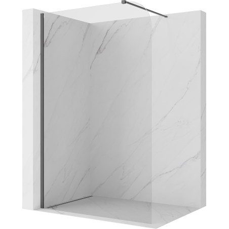 Mexen Kioto-P Duschwand Walk-in 70 x 200 cm, transparent 8 mm, gun gray gebürstet - 800-070-101-66-00-P