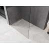 Mexen Kioto-P Duschwand Walk-in 80 x 200 cm, transparent 8 mm, gebürstetes Kanonengrau - 800-080-101-66-00-P