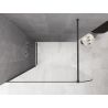 Mexen Kioto-P Duschwand Walk-in 120 x 200 cm, transparent 8 mm, gebürstetes Gun Grau - 800-120-101-66-00-P