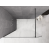 Mexen Kioto-P Duschwand Walk-in 140 x 200 cm, transparent 8 mm, gebürstetes Gun Gray - 800-140-101-66-00-P
