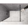 Mexen Kioto-P Duschwand Walk-in 70 x 200 cm, transparent 8 mm, schwarz - 800-070-101-70-00-P