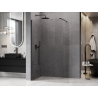 Mexen Kioto-P Duschwand Walk-in 130 x 200 cm, transparent 8 mm, schwarz - 800-130-101-70-00-P