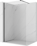 Mexen Kioto-P Duschwand Walk-in 130 x 200 cm, transparent 8 mm, schwarz - 800-130-101-70-00-P