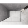 Mexen Kioto-P Duschwand Walk-in 80 x 200 cm, transparent 8 mm, gun metal - 800-080-101-95-00-P