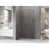 Mexen Kioto-P Duschwand Walk-in 90 x 200 cm, transparent 8 mm, gebürsteter Nickel - 800-090-101-97-00-P