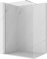 Mexen Kioto-P Duschwand Walk-in 90 x 200 cm, transparent 8 mm, gebürsteter Nickel - 800-090-101-97-00-P