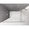 Mexen Kioto-P Duschwand Walk-in 140 x 200 cm, transparent, 8 mm, gebürsteter Nickel - 800-140-101-97-00-P