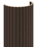 Mexen Ovalo 03 elastische, geriffelte Wandpaneele 280 x 36 cm, technisches Furnier, Mocca Eiche - S130-280-03-045