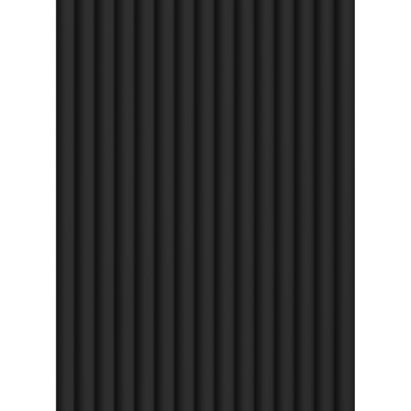 Mexen Strio 02 Probe der gerillten Wandlamellen, schwarz - S120-02-311-S