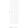 Mexen Ovalo 01 Probe der gerillten, flexiblen Wandpaneelen, technisches Furnier, Eiche Classic - S130-01-041-S