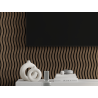 Mexen Lam-SF 01 Muster von akustischen Wandpaneelen, 9 mm Filz, technisches Furnier, Dunkle Walnuss - S106-01-045-S