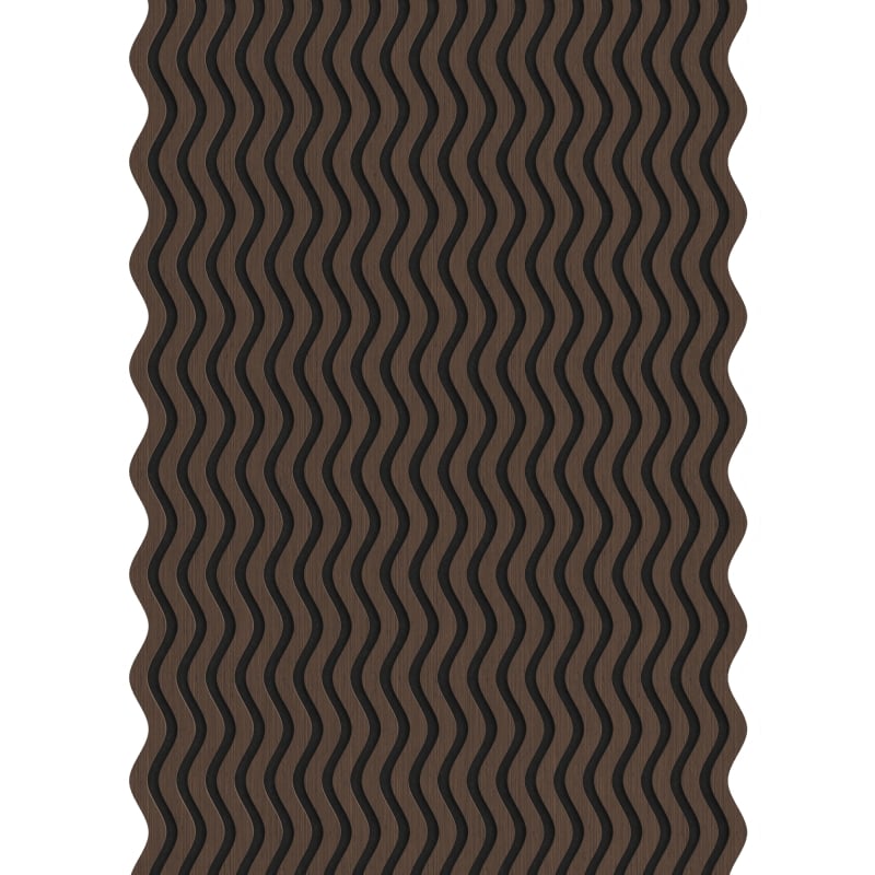 Mexen Lam-SF 02 Probe von akustischen Wandlamellen, Filz 9 mm, technisches Furnier, Eiche Mocca - S106-02-045-S