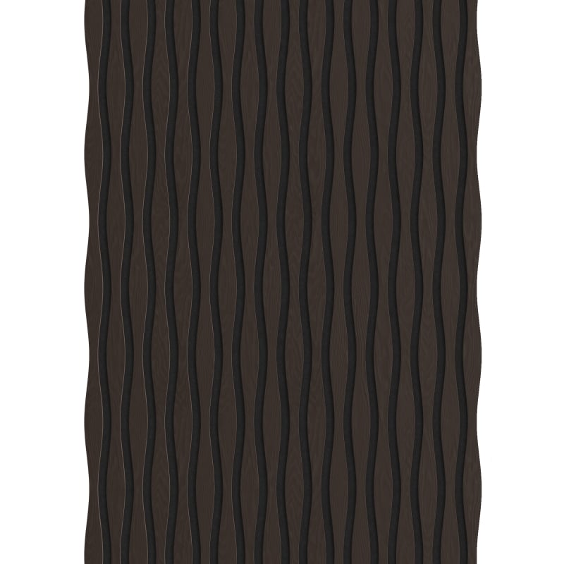 Mexen Lam-SF 01 Lam-SF 26 Muster für akustische Wandlamellen, Filz 9 mm, technisches Furnier, Schwarze Eiche - S106-26-046-S