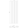 Mexen Lam-F Slim 01 Probe von akustischen Wandpaneelen, 9 mm Filz, technische Furnier, Eiche Mocca - S107-045-S