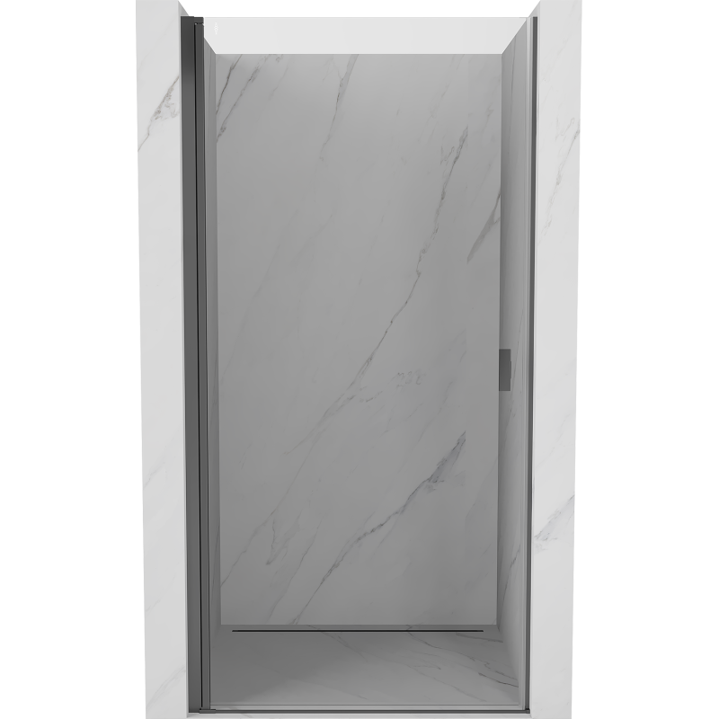 Mexen Mist-B schwenkbare Duschabtrennung 65 cm, transparent, Gun Metal - 8A2-065-000-95-00