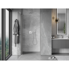 Mexen Mist-B pendeltür dusche 60 cm, transparent, gebürsteter nickel - 8A2-060-000-97-00