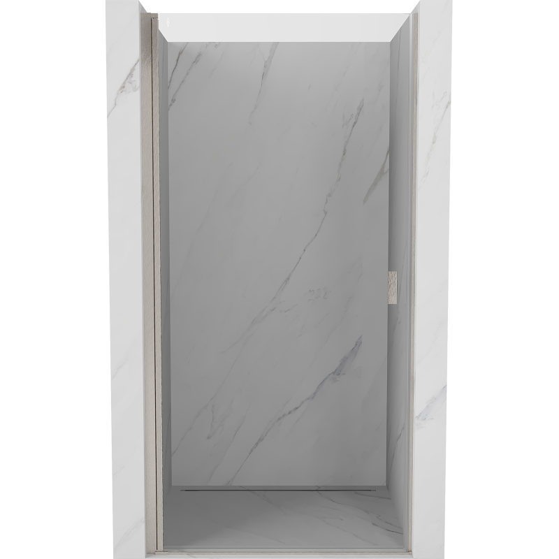 Mexen Mist-B Duschtür öffnend 65 cm, transparent, gebürstetes Nickel - 8A2-065-000-97-00