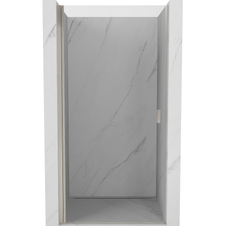 Mexen Mist-B duschpendeltür 75 cm, transparent, gebürstetes Nickel - 8A2-075-000-97-00