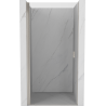 Mexen Mist-B 95 cm Pendeltür-Duschabtrennung, transparent, gebürstetes Nickel - 8A2-095-000-97-00