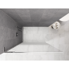 Mexen Kioto L Duschwand Walk-in 70 x 200 cm, Ombre Weiß 8 mm, Chrom - 800-070-103-01-86