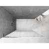 Mexen Kioto L Duschwand Walk-in 90 x 200 cm, ombre weiß 8 mm, chrom - 800-090-103-01-86