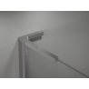 Mexen Kioto L Duschwand Walk-in 90 x 200 cm, ombre weiß 8 mm, chrom - 800-090-103-01-86
