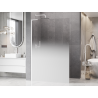 Mexen Kioto L Duschwand Walk-in 80 x 200 cm, Ombre Weiß 8 mm, Weiß - 800-080-103-20-86