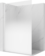 Mexen Kioto L Duschwand Walk-in 110 x 200 cm, weißes Ombre 8 mm, weiß - 800-110-103-20-86