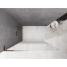 Mexen Kioto L Duschwand Walk-in 120 x 200 cm, Ombre Weiß 8 mm, Roségold - 800-120-103-60-86
