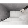 Mexen Kioto L Duschwand Walk-in 70 x 200 cm, ombre weiß 8 mm, schwarz - 800-070-103-70-86