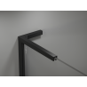 Mexen Kioto L Duschwand Walk-in 70 x 200 cm, ombre weiß 8 mm, schwarz - 800-070-103-70-86